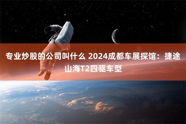 专业炒股的公司叫什么 2024成都车展探馆：捷途山海T2四驱