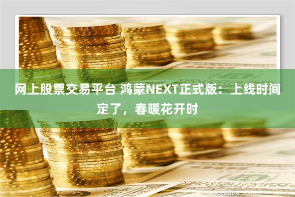 网上股票交易平台 鸿蒙NEXT正式版：上线时间定了，春暖花开时