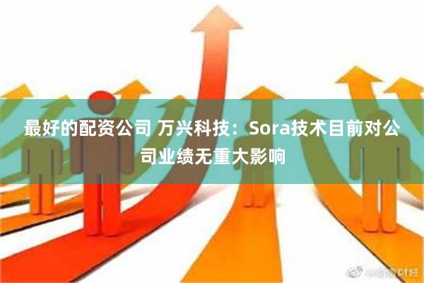 最好的配资公司 万兴科技：Sora技术目前对公司业绩无重大影